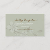 Carte De Visite 311-Blossom vert subtil de la beauté | (Dos)