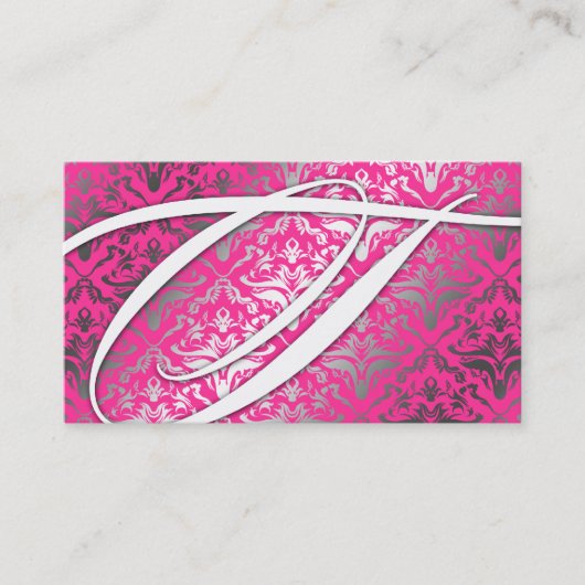 Carte De Visite 311 brillez-moi damassé - grésillement de rose de (Devant)