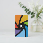 CARTE DE VISITE 311-CAMERA PRÉPARENT | COLORÉ (Debout devant)