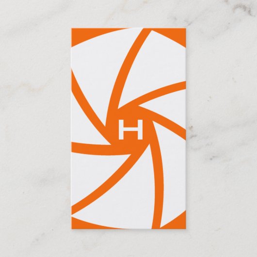 Carte De Visite 311-CAMERA PRÉPARENT l'orange de | HOTT (Devant)