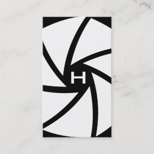 Carte De Visite 311-CAMÉRA PRÊT Noir et blanc