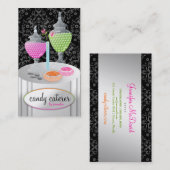 Carte De Visite 311-Candy noir du traiteur | (Devant / Derrière)