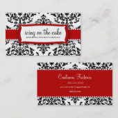 Carte De Visite 311 cerise sur le gâteau - givrage de cerise (Devant / Derrière)