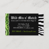 Carte De Visite 311 chaux sauvage de match du mélange n (Dos)