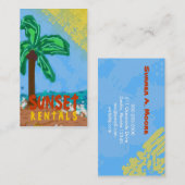 Carte De Visite 311-CHRISTY'S ORANGE de la PLAGE | (Devant / Derrière)