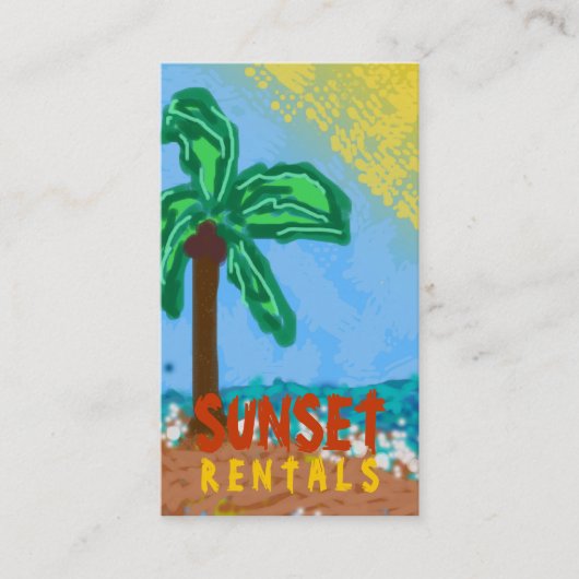 Carte De Visite 311-CHRISTY'S ORANGE de la PLAGE | (Devant)