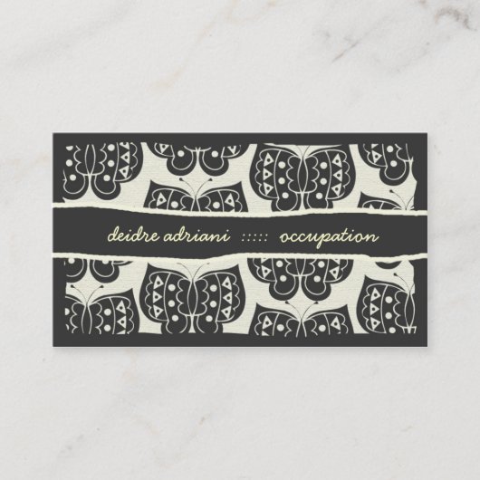 CARTE DE VISITE 311 DANS LE PAPILLON DE CIEL (Devant)