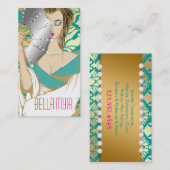 Carte De Visite 311-Diamond or de turquoise du geisha | (Devant / Derrière)