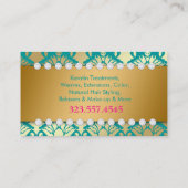 Carte De Visite 311-Diamond or de turquoise du geisha | (Dos)