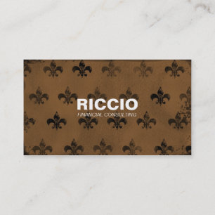 CARTE DE VISITE 311-FLEUR DE GRUNGE TAN