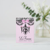 Carte De Visite 311 gâteaux Deux rose de Femme de La (Debout devant)