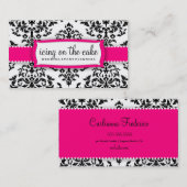 Carte De Visite 311 givrages de fraise de cerise sur le gâteau (Devant / Derrière)