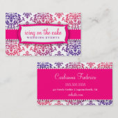 Carte De Visite 311 Glacage sur la lavande rose pâtissière (Devant / Derrière)