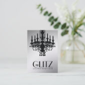 Carte De Visite 311-Glitz boutique - or de fête (Debout devant)