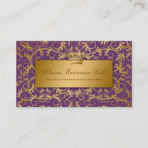 Carte De Visite 311-Golden devinent le pourpre d'aubergine