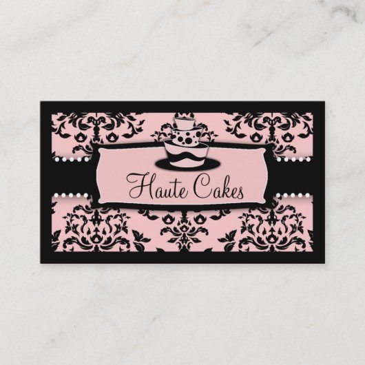 Carte De Visite 311-Icing sur la rangée de gâteau - rose doux de (Devant)