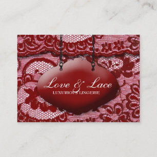 Carte De Visite 311 Lace de Luxe Rouge