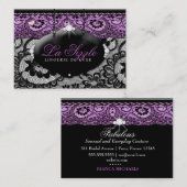 Carte De Visite 311-Lace de Luxe - violette (Devant / Derrière)