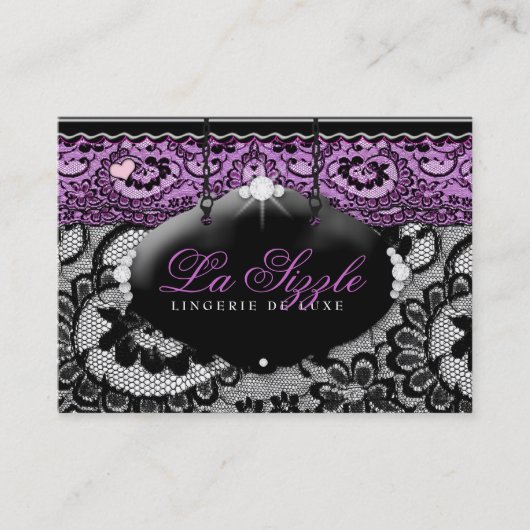 Carte De Visite 311-Lace de Luxe - violette (Devant)