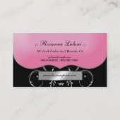 Carte De Visite 311 l'argent rose somptueux de plat (Dos)