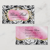 Carte De Visite 311-Lavish plateau rose | d'or (Devant / Derrière)