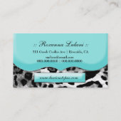 Carte De Visite 311 le léopard somptueux de diamant de topaze (Dos)