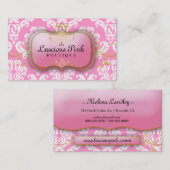 Carte De Visite 311 le rose rose succulent de plat (Devant / Derrière)