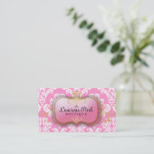 Carte De Visite 311 le rose rose succulent de plat (Debout devant)