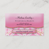 Carte De Visite 311 le rose rose succulent de plat (Dos)