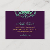 Carte De Visite 311-Luscious lueur - pourpre de Teal n (Dos)