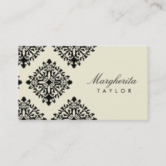 Carte De Visite 311 Margherita Cream et Blanc Damask
