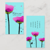 Carte De Visite 311-PASSIONATE CIEL d'ÉTÉ du PAVOT | (Devant / Derrière)