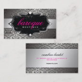 Carte De Visite 311 roses indien baroques de boutique (Devant / Derrière)