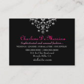 Carte De Visite 311 roses indien tellement chics de boutique (Dos)