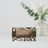 Carte De Visite 311 Sassy Sweets Zebra (Debout devant)