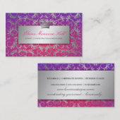 Carte De Visite 311-Silver devinent la perle pourpre de prime de (Devant / Derrière)