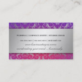 Carte De Visite 311-Silver devinent la perle pourpre de prime de (Dos)