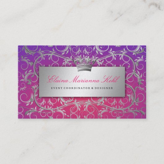 Carte De Visite 311-Silver devinent la perle pourpre de prime de (Devant)