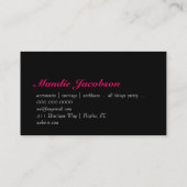 Carte De Visite 311-Sittin'jolie initiale du monogramme | (Dos)