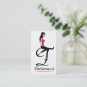Carte De Visite 311-Sittin'jolie initiale du monogramme | (Debout devant)