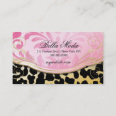 Carte De Visite 311 taches d'or de léopard de boutique Bodacious (Dos)