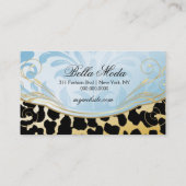 Carte De Visite 311 taches d'or de léopard de boutique Bodacious (Dos)