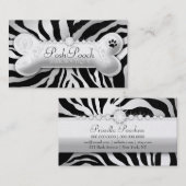 Carte De Visite 311 zèbre snob "argent " de rose du cabot (Devant / Derrière)
