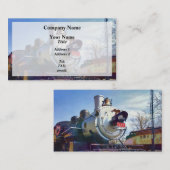 Carte De Visite 385 Locomotive à vapeur (Devant / Derrière)