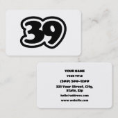 Carte De Visite 39 Japonais Slang Sankyu (Devant / Derrière)