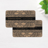 CARTE DE VISITE 3.5x2 EN MAILLE CÂBLÉE TAN (Bureau)