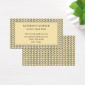 CARTE DE VISITE 3,5x2 EN MAILLE CRÈME NOIR (Bureau)