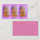 Carte De Visite 3 bouddhas d'aura violet (Devant / Derrière)