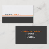 Carte De Visite 3 couleur moderne B (Devant / Derrière)