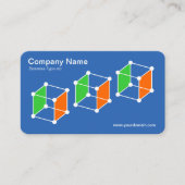 Carte De Visite 3 cubes isométriques v2 - Plan directeur/blanc (Devant)